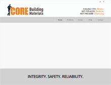 Tablet Screenshot of corebuildingmaterials.com